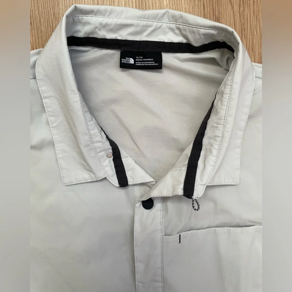 The North Face Men's First Trail UPF Short Sleeve Casual Shirt Tin Grey XL